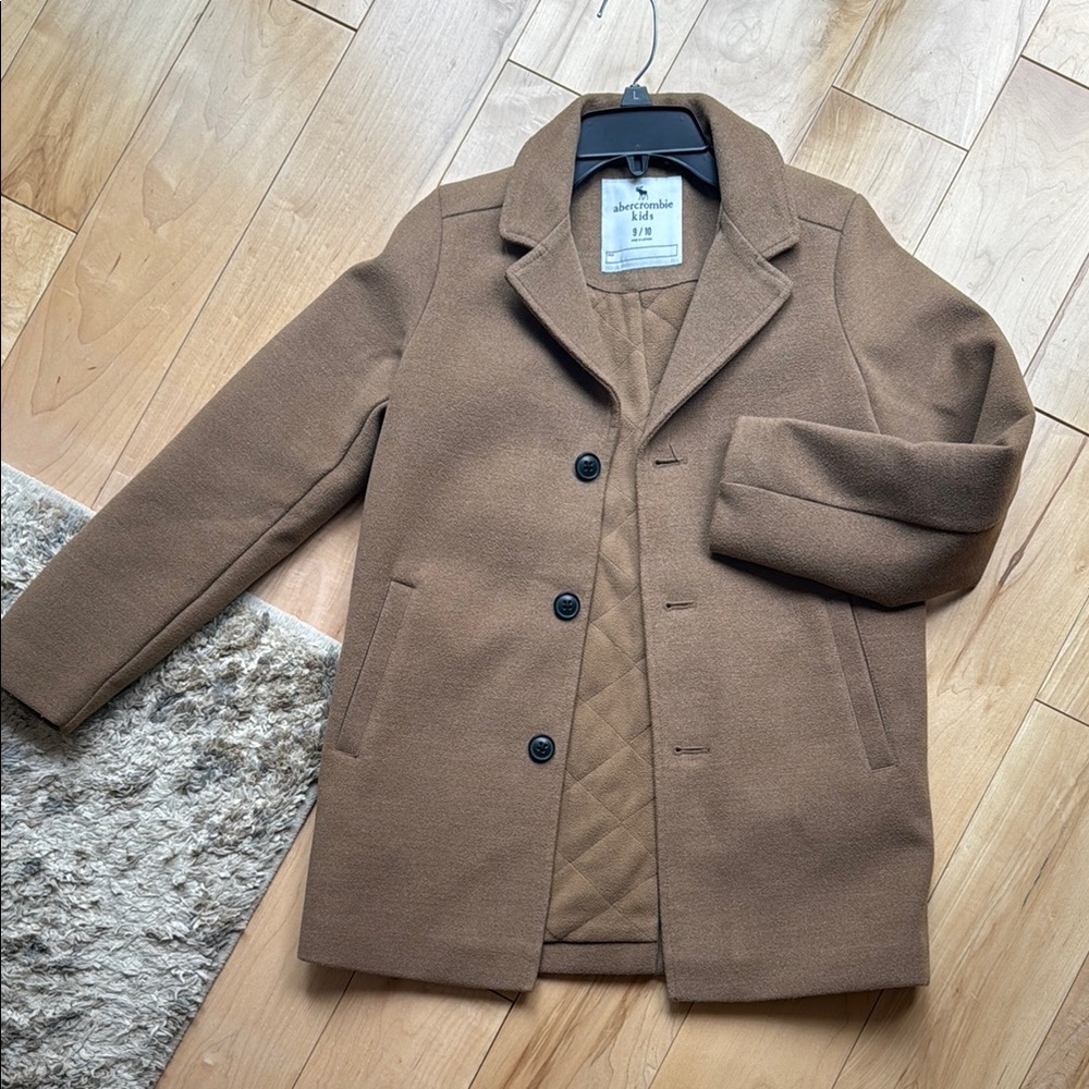 Kids boys Brown Coat Abercrombie